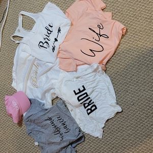 BRIDE BUNDLE (Shirts, tanktops, cups, sweater) - 13 items